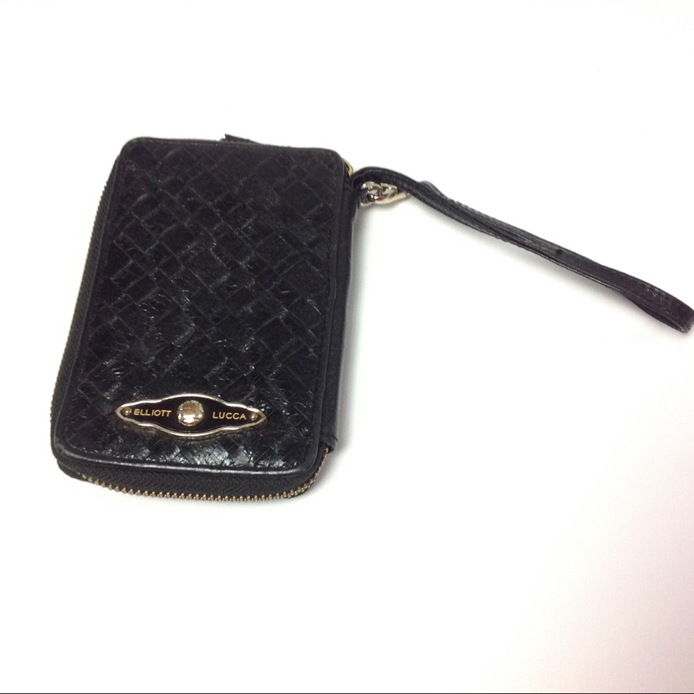 Elliot Lucca Black Wristlet Wallet